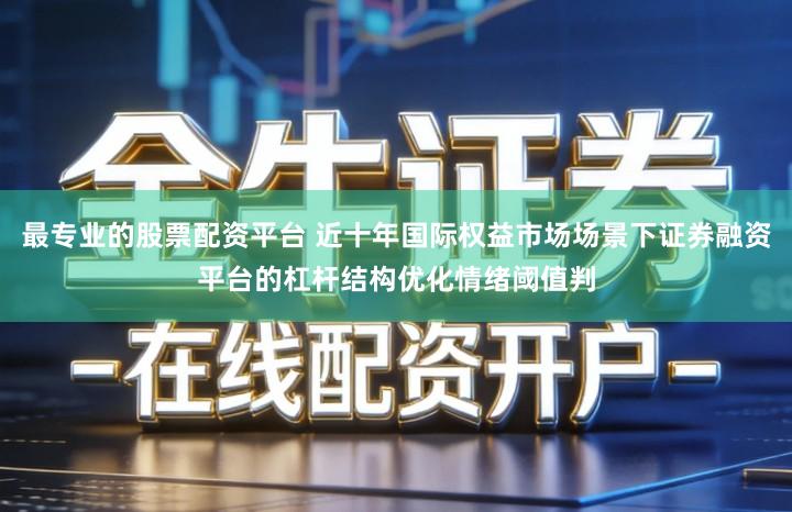 最专业的股票配资平台 近十年国际权益市场场景下证券融资平台的杠杆结构优化情绪阈值判