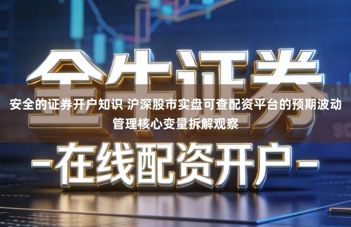 安全的证券开户知识 沪深股市实盘可查配资平台的预期波动管理核心变量拆解观察