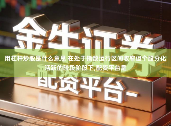 用杠杆炒股是什么意思 在处于指数运行区间收窄但个股分化活跃的阶段阶段下,配资平台是