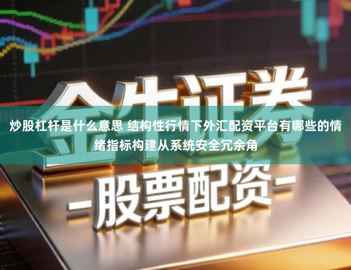 炒股杠杆是什么意思 结构性行情下外汇配资平台有哪些的情绪指标构建从系统安全冗余角